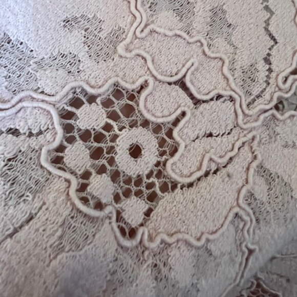 BCBG Lace Front Peplum Blouse - Picture 8 of 9